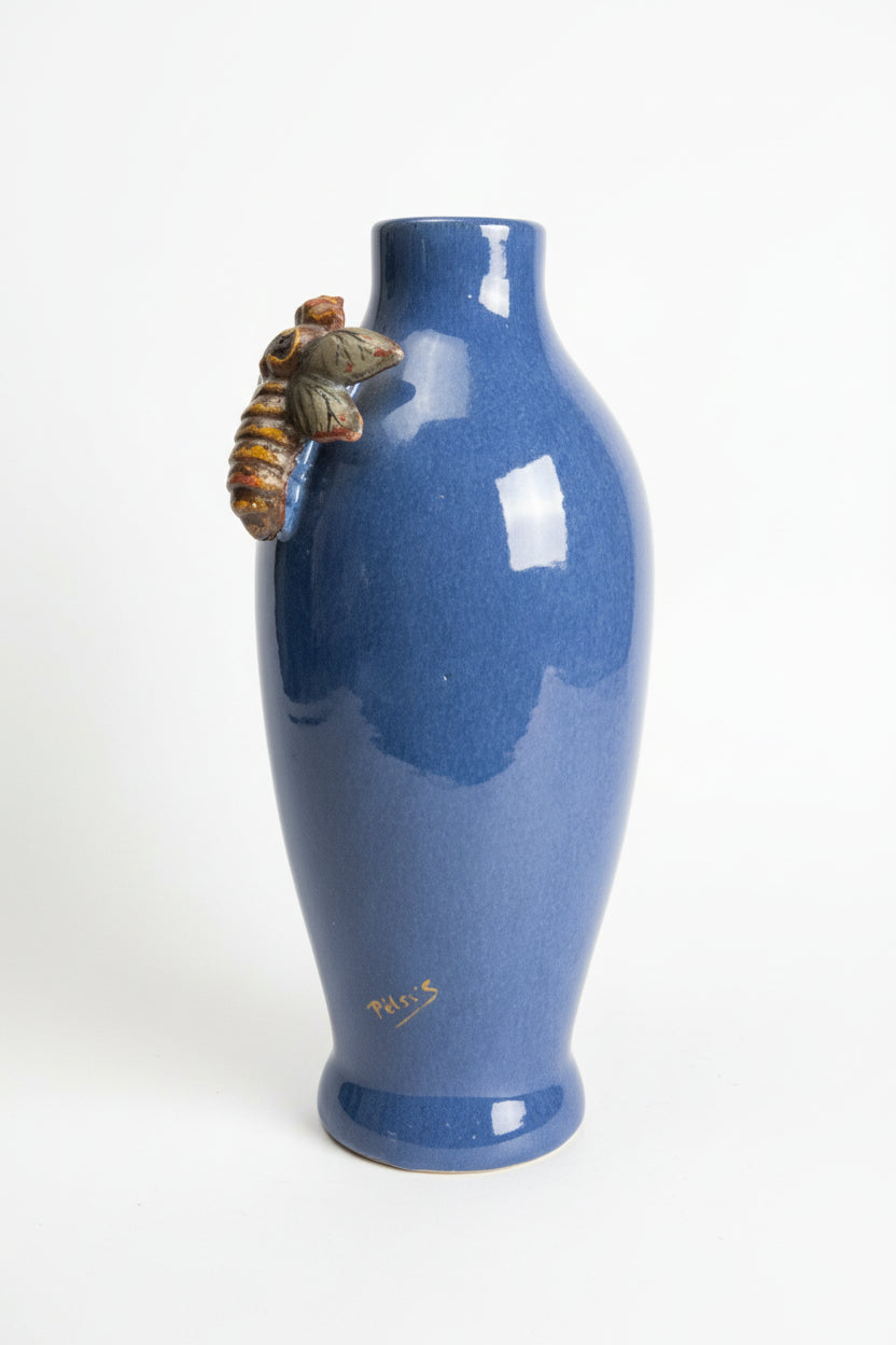 Vintage Bee Vase by The Vault Creative featuring a ceramic design with a bee motif and a classic, charming shape.