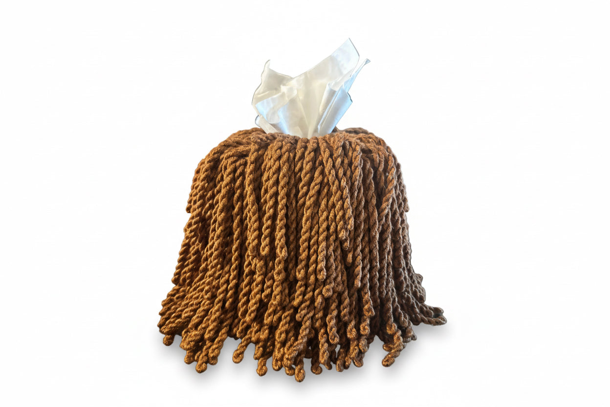 Mauvelous tissue box cover by The Vault Creative with a stylish, decorative design to enhance any room decor.