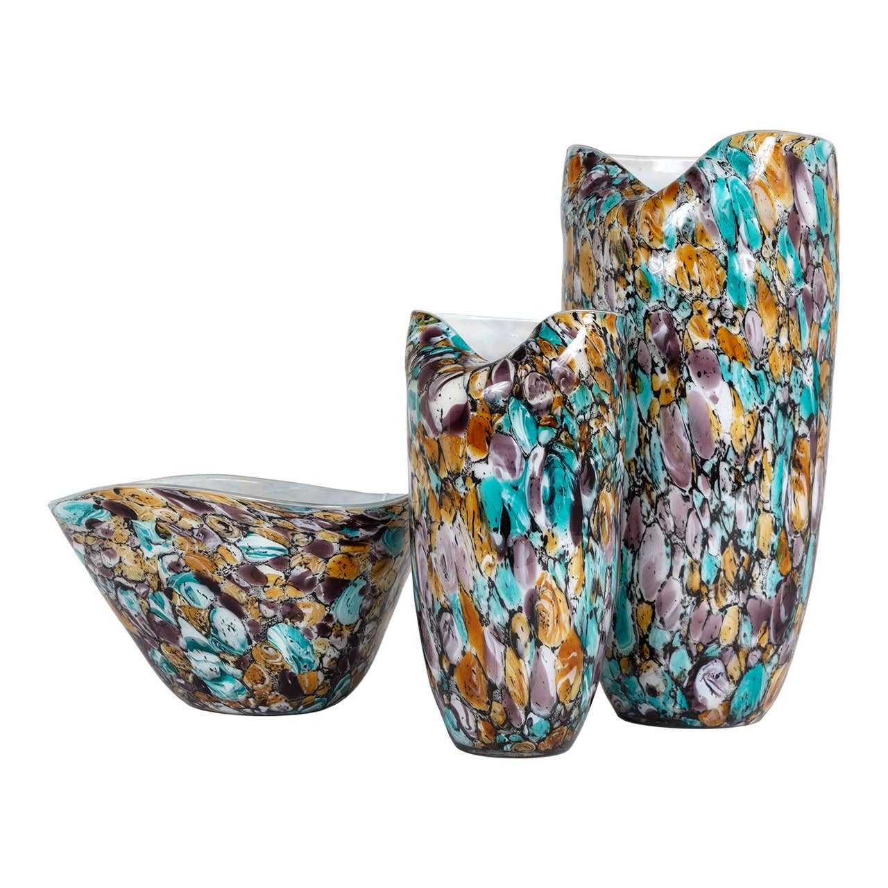 Leopard Tall Vase by ST x OH features a sleek, modern design with a smooth surface and narrow opening, perfect for floral arrangements.