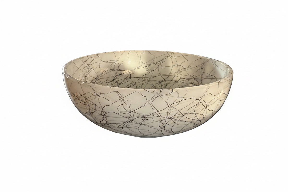 Vintage McM Bowl by Stone Textile Studio featuring intricate patterns and handcrafted ceramic design.
