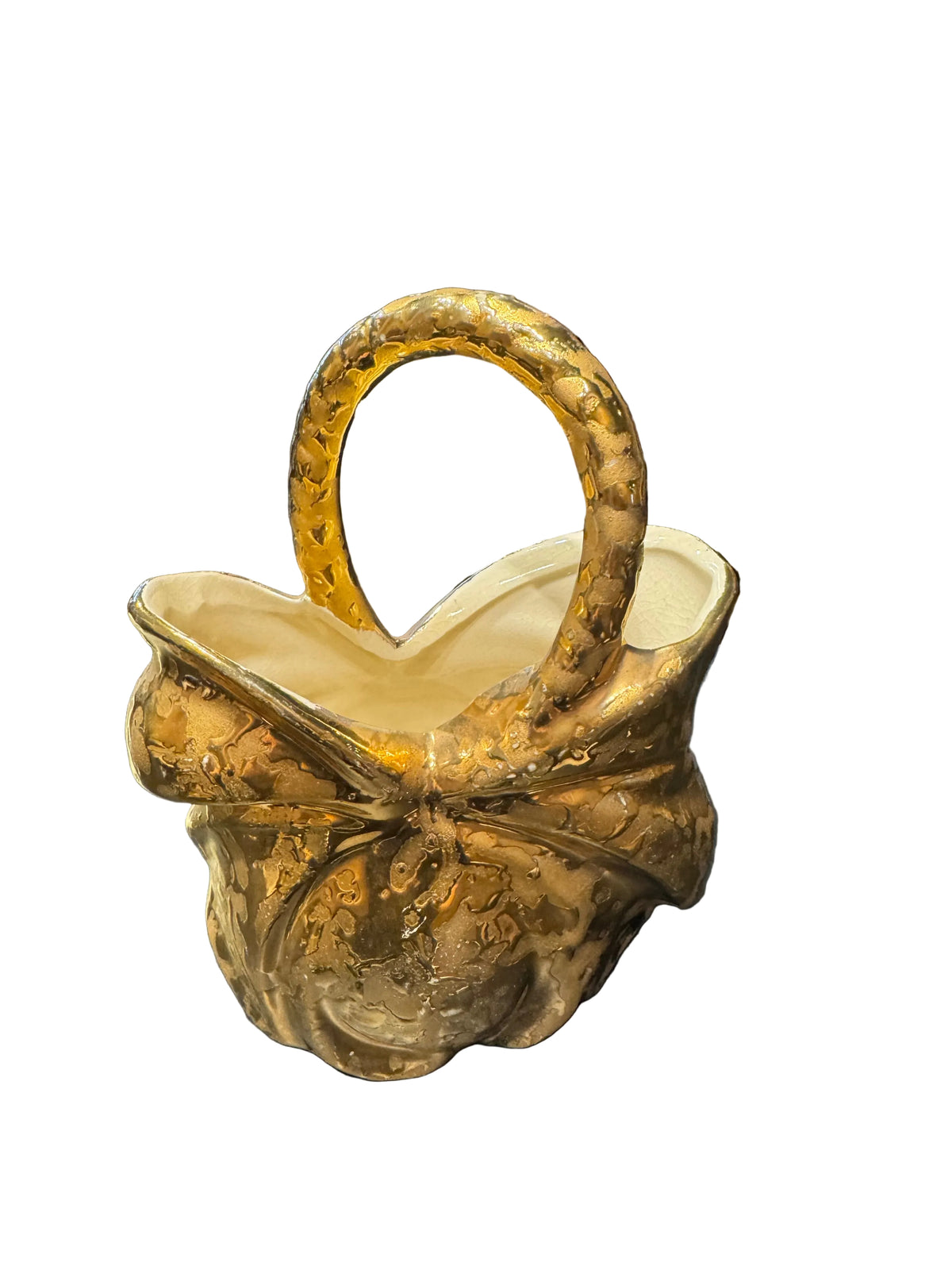 Vintage 24K Gold Ceramic Vase
