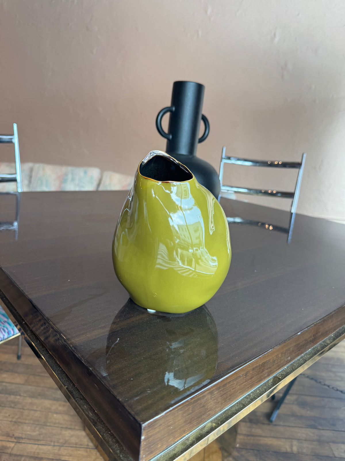Ava Bud Medium green vase