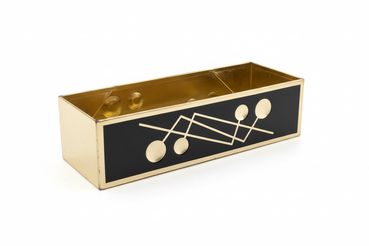 French brass planter by The Vault Creative with a polished finish and classic design for indoor or outdoor use.