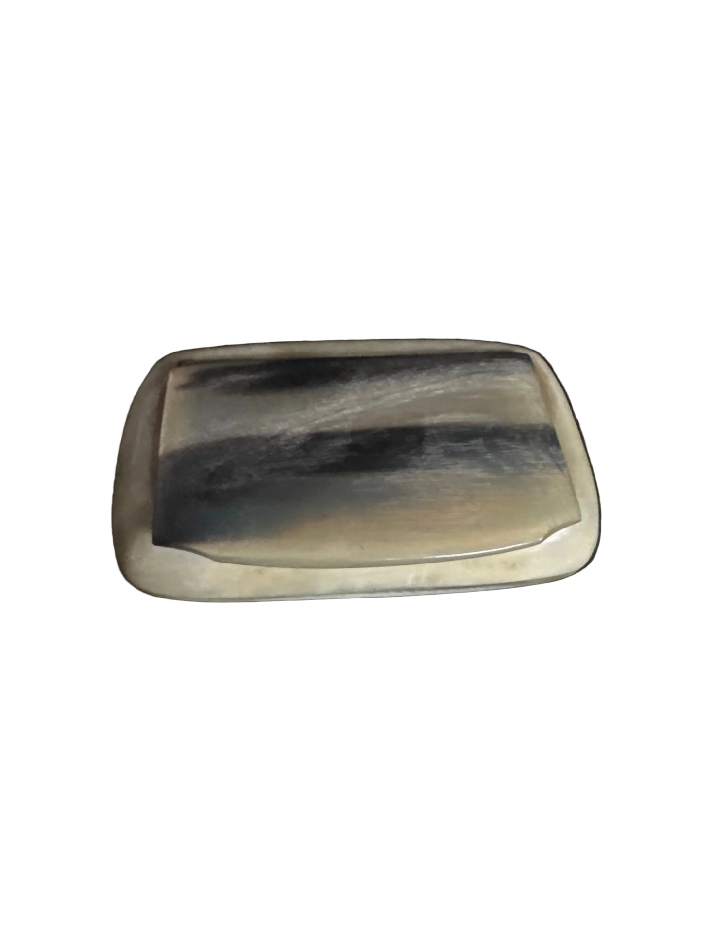 Small brass horn box by The Vault Creative, featuring intricate detailing and vintage-inspired design.
