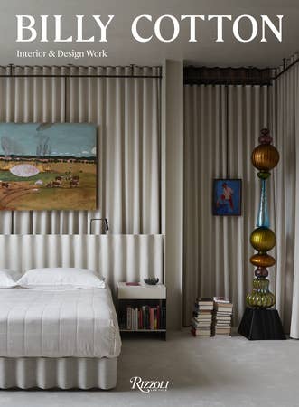 Hardcover of Billy Cotton Interiors book by Penguin Random House LLC, showcasing a colorful interior design on the cover.
