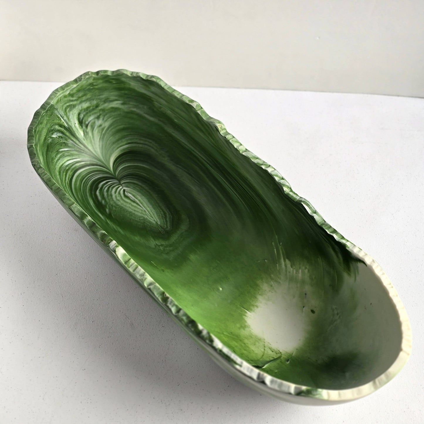 Large Resin Trough - Entryway Catchall - Decorative Bowl