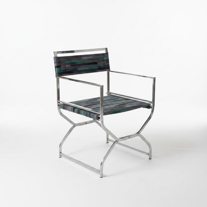 Vintage 1970s Chrome Director Chairs