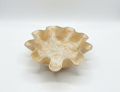 Decorative XL Champagne Gemstone Bowl by The Vault Creative, showcasing a large, colorful gemstone-inspired design.