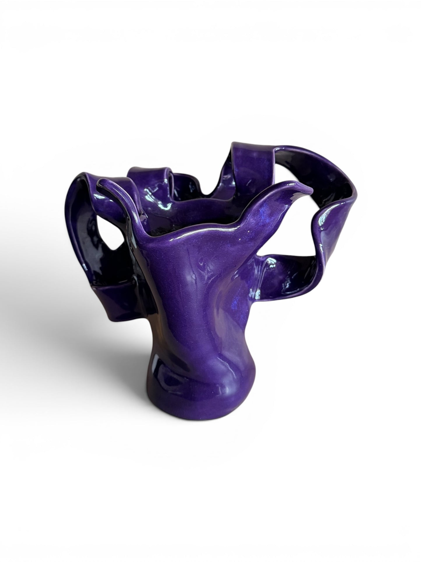 Maggie Petite Vase by The Vault Creative, cream ceramic with a smooth, rounded shape, perfect for small floral arrangements.