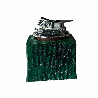 Vintage Ronson lighter with metal body and classic design, featuring the Vault Creative branding and retro styling.