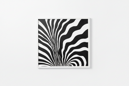 Vintage Zebra Painting