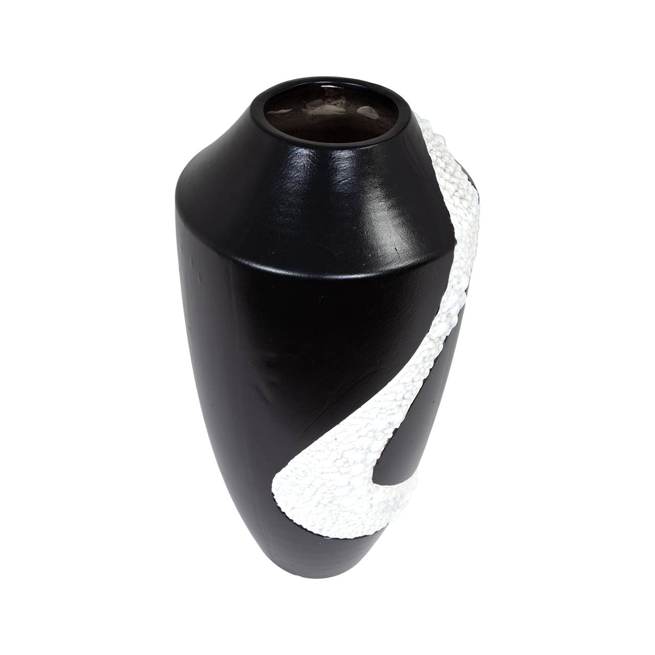 Kavana Decor Benson Tall Vase with a sleek, modern design in neutral tones, suitable for decorative display or floral arrangements.