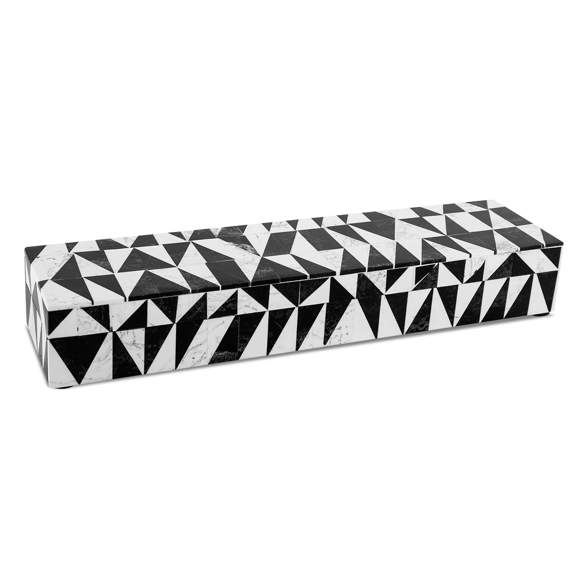 Set of decorative boxes in various sizes with harlequin pattern by ST x OH, showcasing colorful geometric designs.