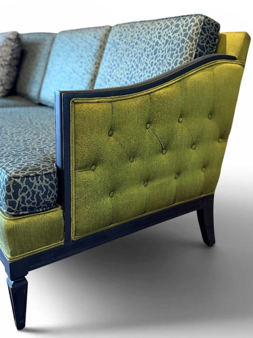 Emerald Silk Sofa