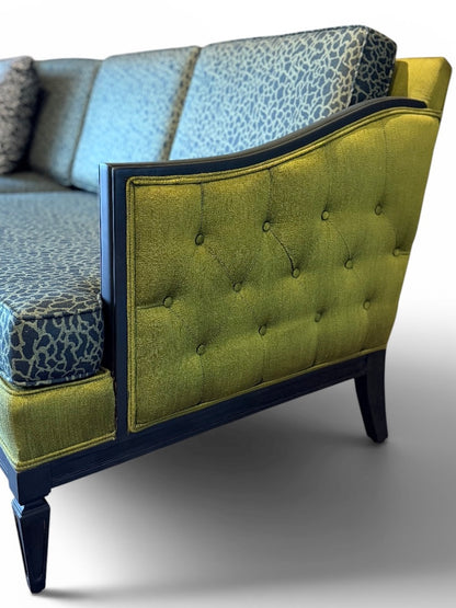 Emerald Silk Sofa