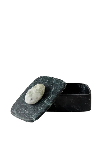 Pietra Box Verde and Irish Green by The Vault Creative, featuring a stylish green storage box with textured stone appearance.
