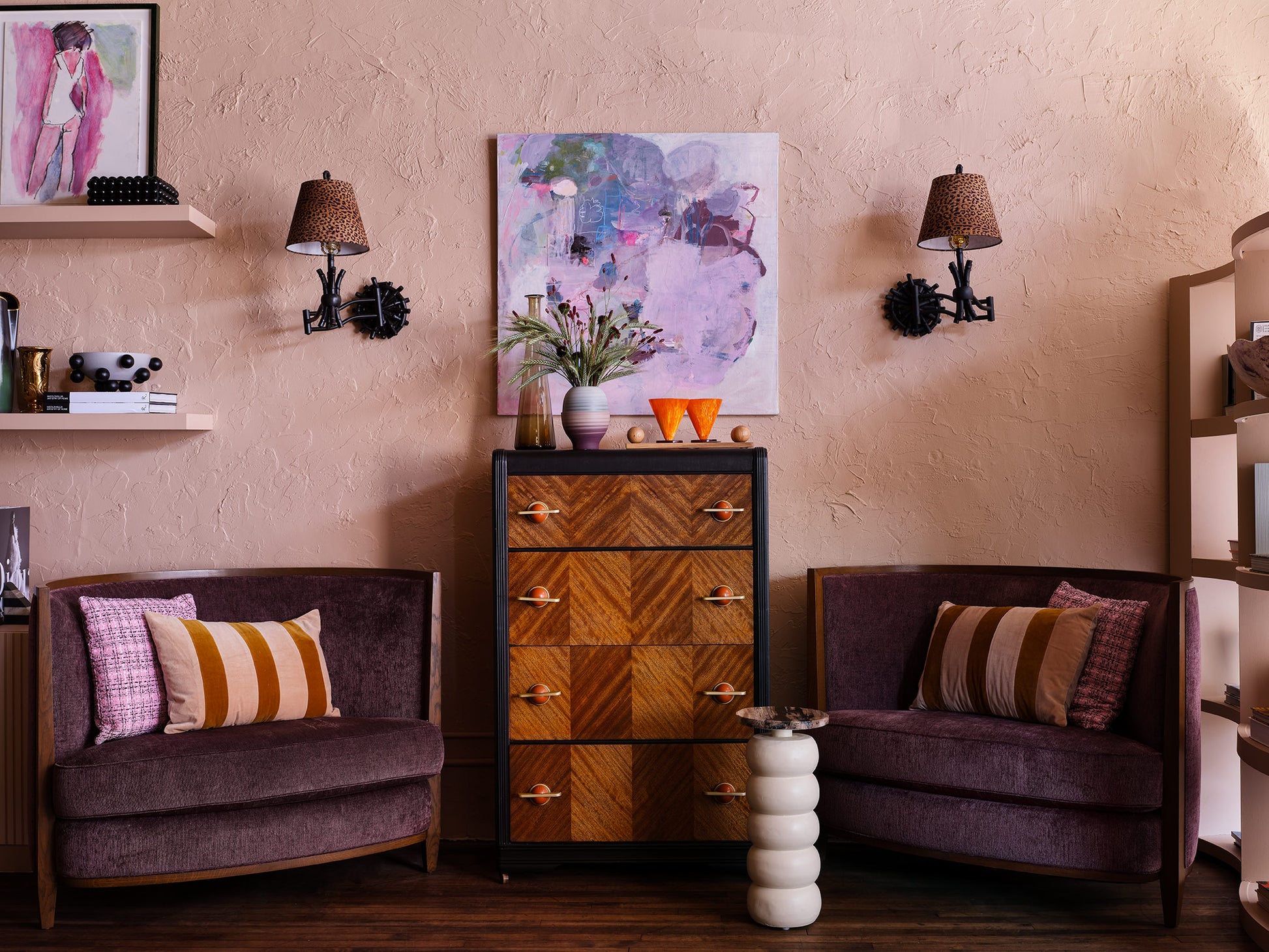 Vintage animal print wall sconces by The Vault Creative, featuring decorative animal motifs and elegant lighting design.
