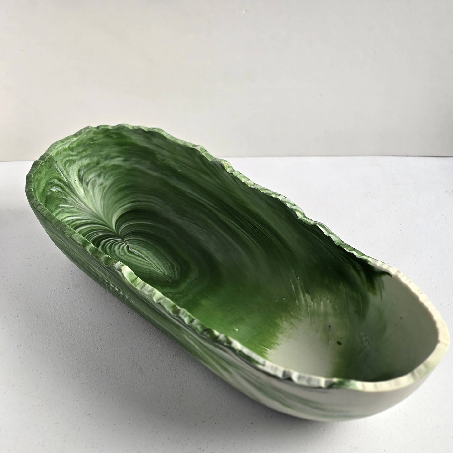 Large Resin Trough - Entryway Catchall - Decorative Bowl