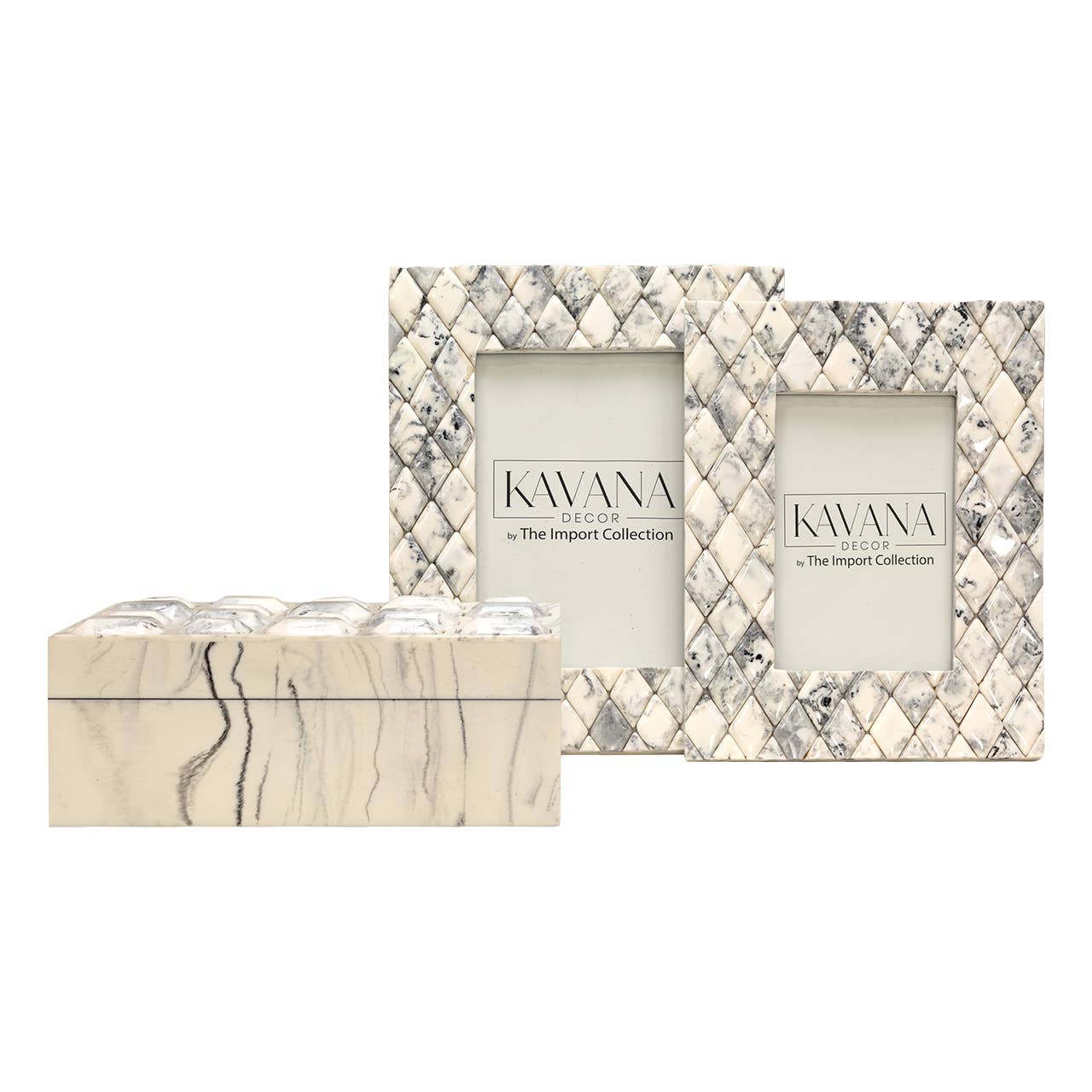 Larana Box by Kavana Decor featuring a decorative design with intricate patterns and a rich wood finish.