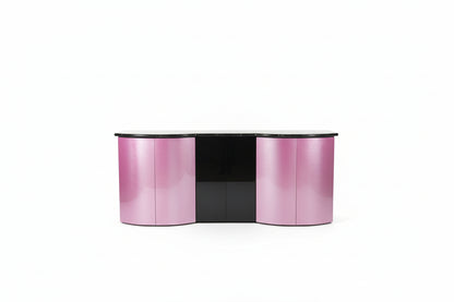 Lacqured Mod Credenza casepiece by The Vault Creative with sleek lacquered finish and modern design.