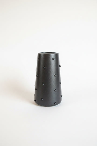 P. Grunsfeld Studded 6” Vase