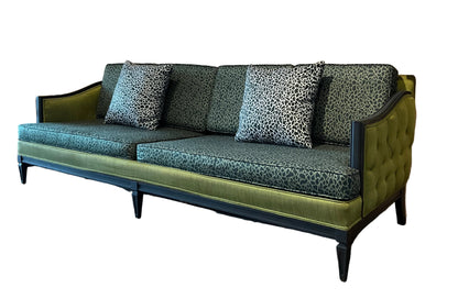 Emerald Silk Sofa