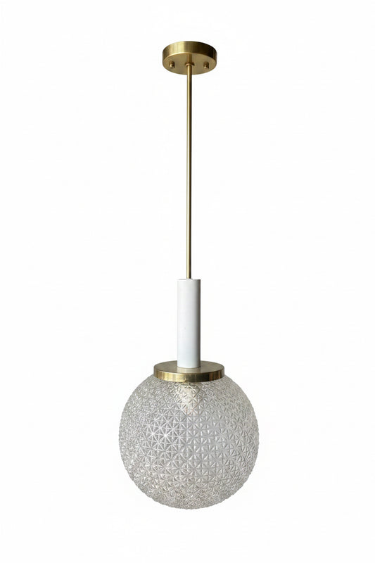 Vintage Glass disco Pendant
