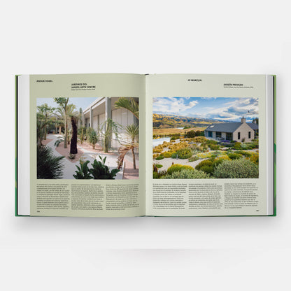 Cover of "The Contemporary Garden" book by Phaidon, showcasing a modern garden design with lush greenery and stylish outdoor elements.