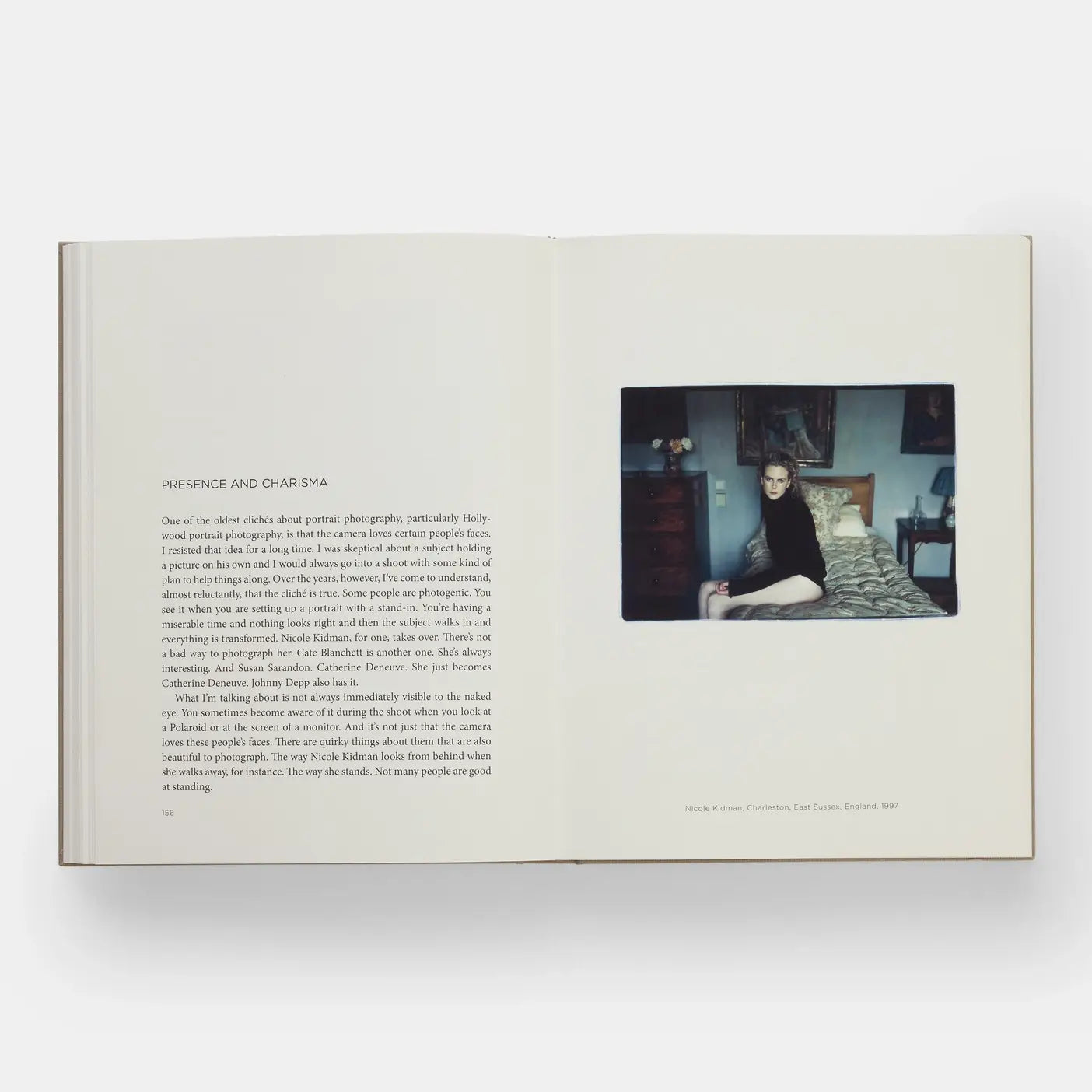 Cover of the Annie Leibovitz At Work book by Phaidon, featuring a close-up of the book's artwork and title on the front.