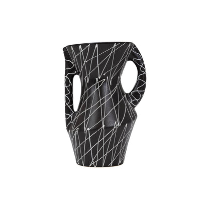 Cazden Short Vase by ST x OH, ceramic with a smooth finish, shown in a minimalist setting.