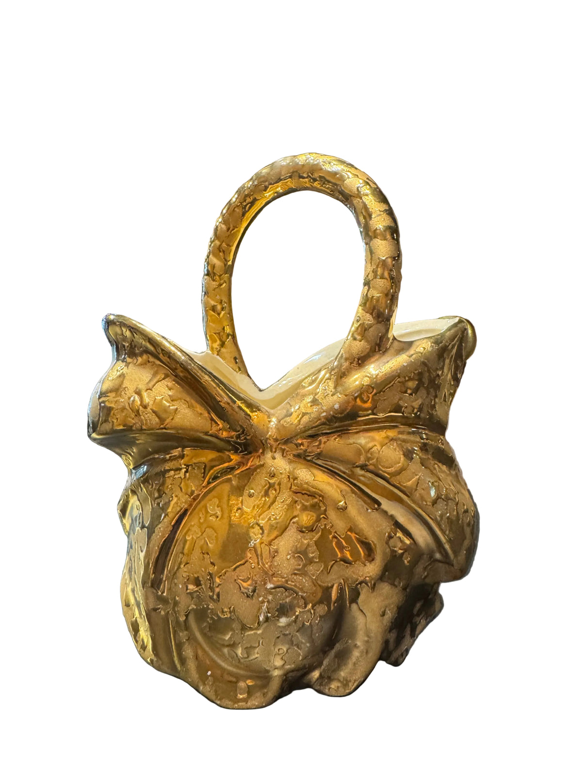 Vintage 24K Gold Ceramic Vase