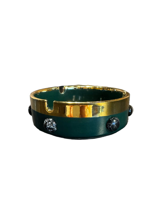 P. Grunsfeld Green & Black Stoner Tray
