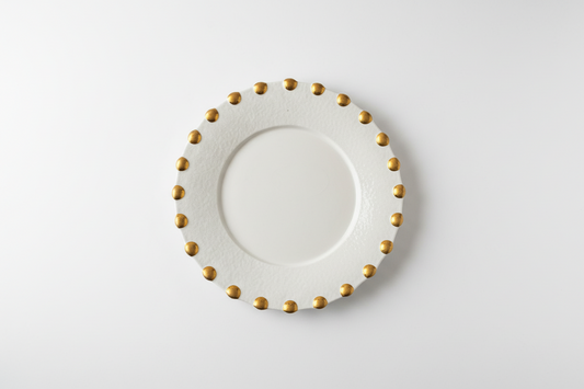 Vietri vintage decorative plate from ST x OH collection with intricate patterns and a classic design.