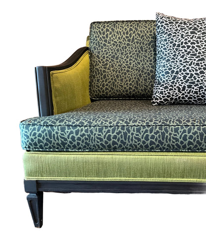 Emerald Silk Sofa