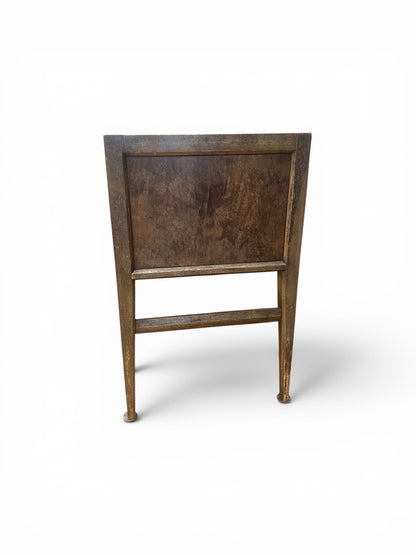 Mid-century console table by Ozmun Home featuring sleek wooden design and tapered legs, ideal for entryways or living rooms.