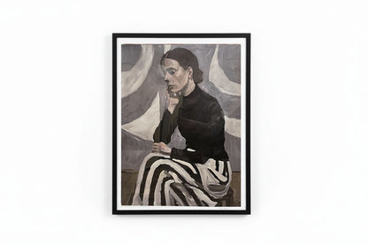 Signed Rebecca Aldernet print titled A Quiet Reflection II by The Vault Creative, showcasing a peaceful, artistic watercolor scene.