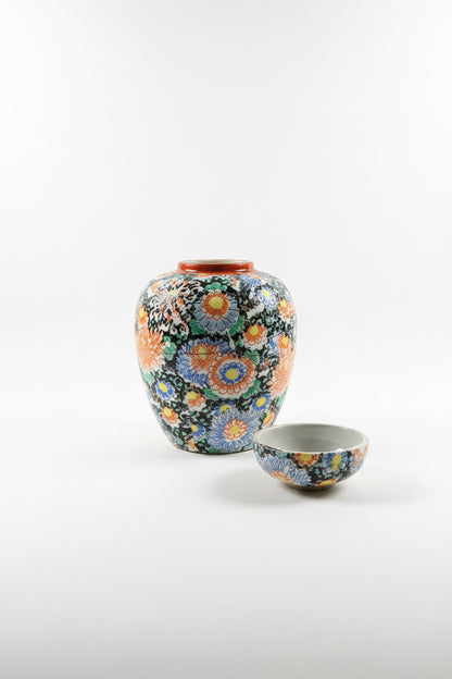 Porcelain Floral Ginger Jar