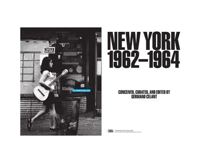 Vintage hardcover book titled "New York 1962-1964" by Ozmun Home, with a cityscape cover illustration.