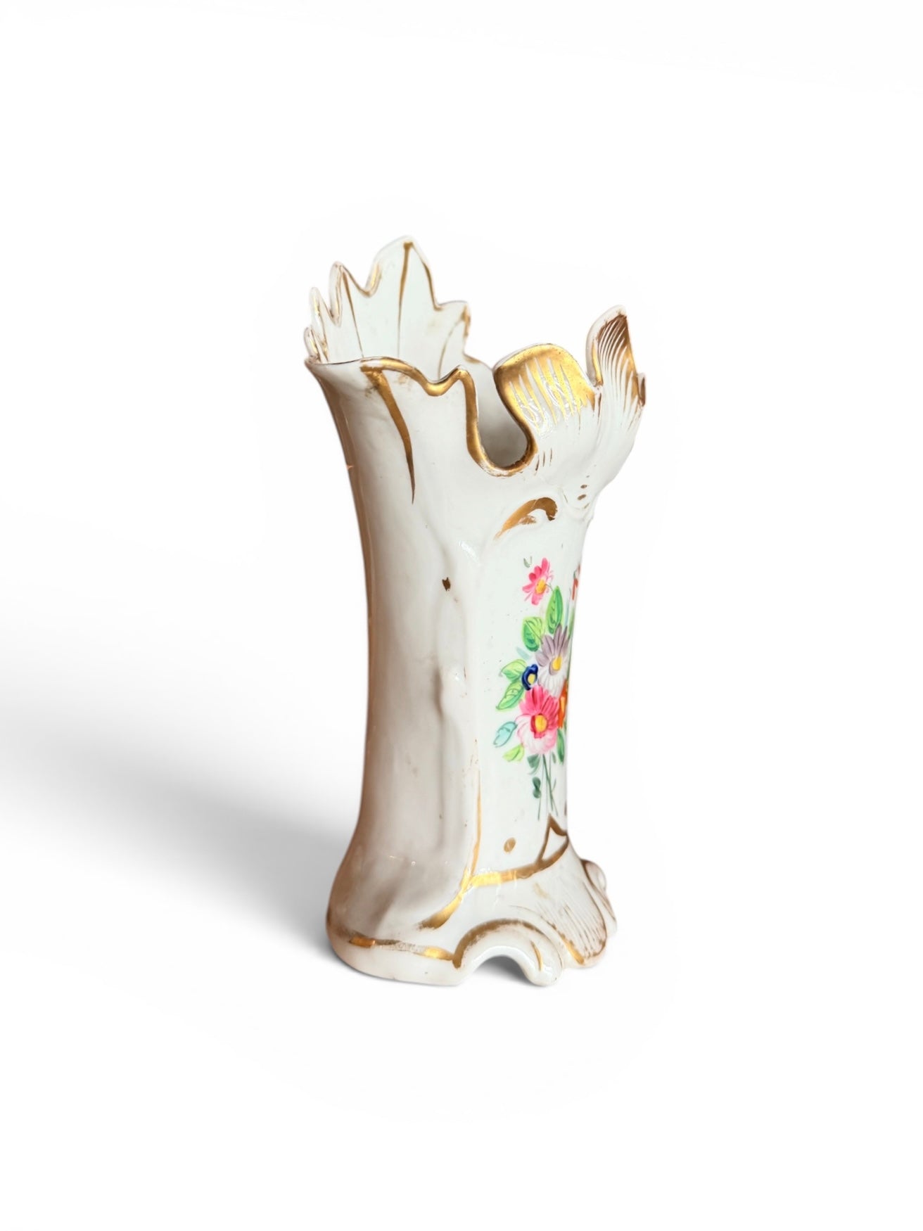 French flower vase by The Vault Creative with elegant ceramic design and intricate floral patterns.