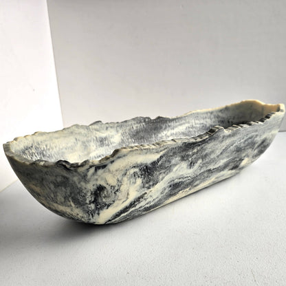 Large Resin Trough - Entryway Catchall - Decorative Bowl