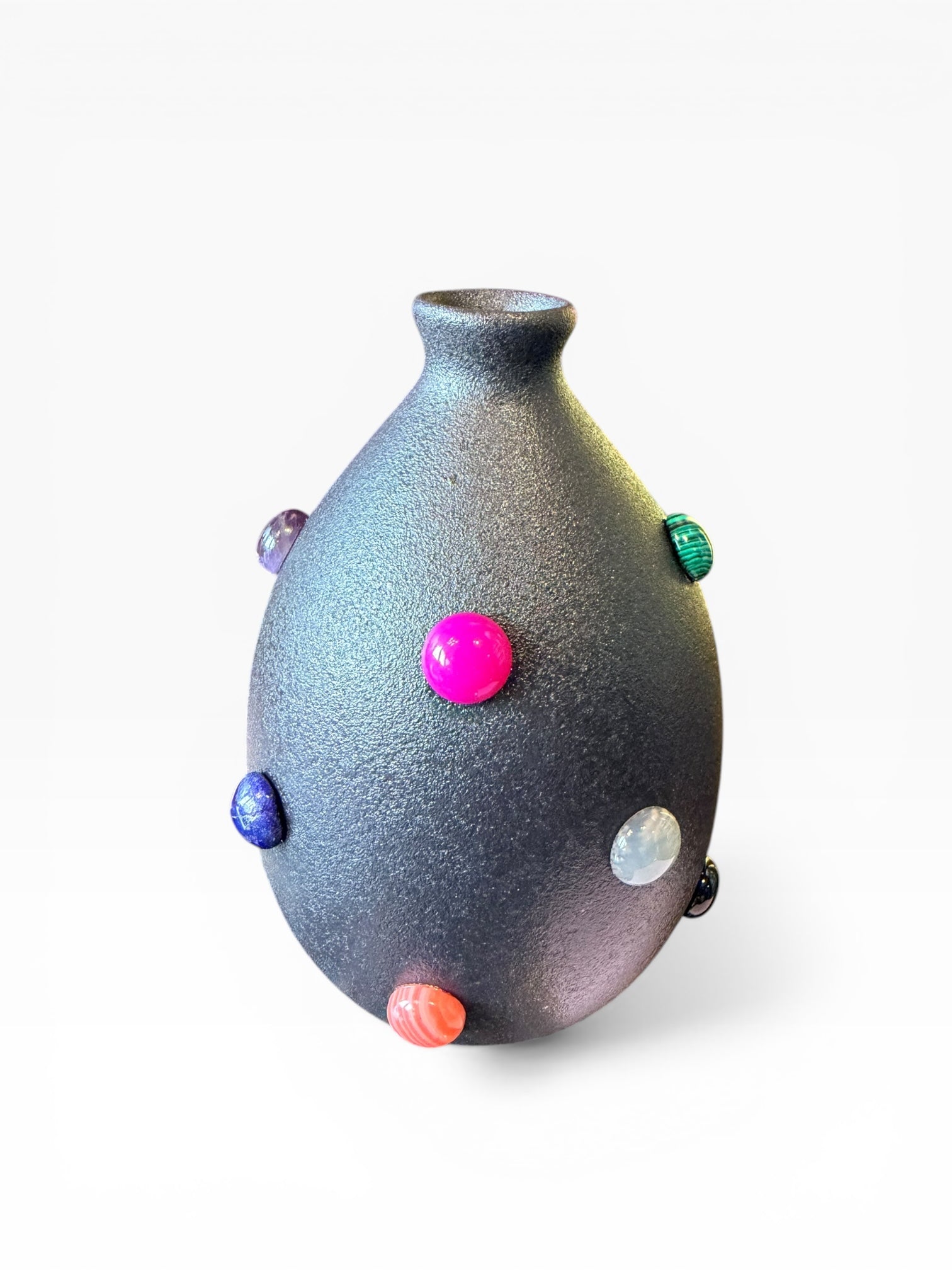 P. Grunsfeld Katie Bud Vase by The Vault Creative featuring a sleek ceramic design and elegant shape, ideal for floral arrangements.