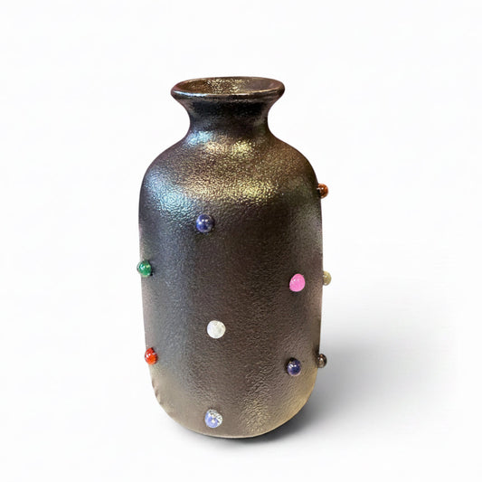 P.Grunsfeld Marcia ceramic bud vase by The Vault Creative with a sleek, modern design and smooth finish.