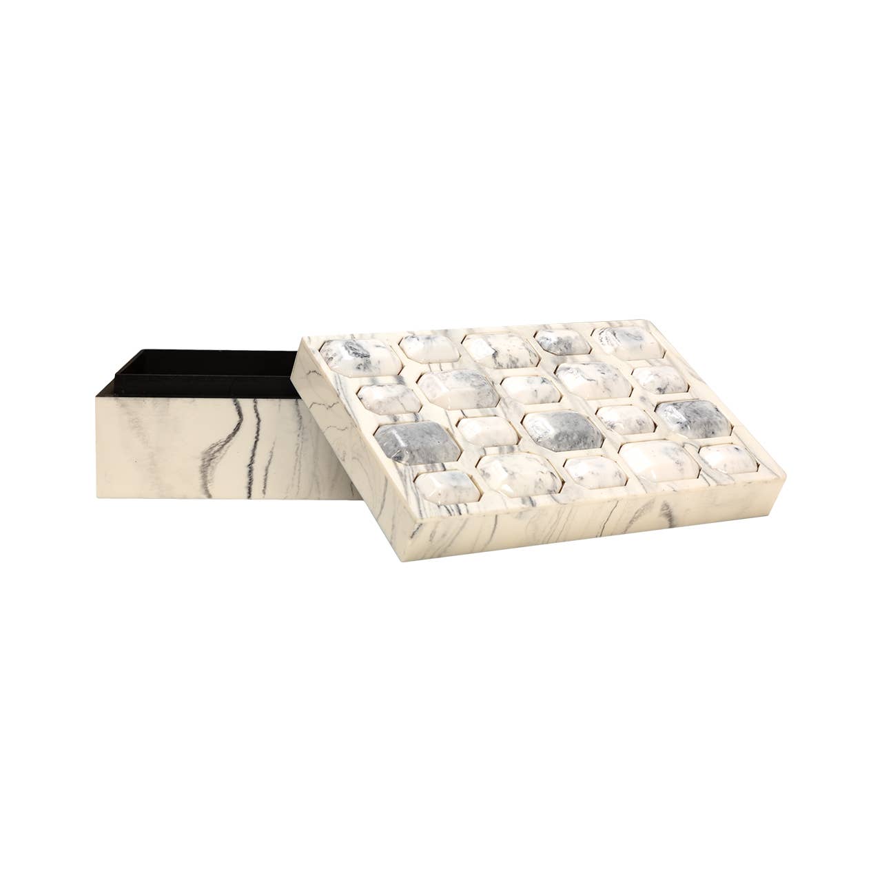 Larana Box by Kavana Decor, a decorative storage box with intricate design and natural wood finish.