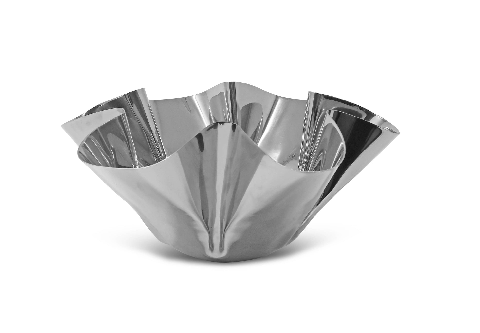 Decorative stainless steel crushed bowl by ST x OH, showcasing a textured, modern design perfect for stylish home decor.