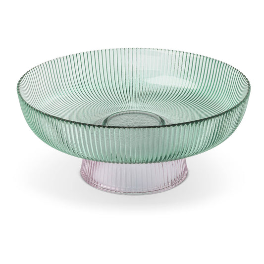 Core Home 10-inch 2-tone ribbed serving bowl with a stylish design, perfect for serving dishes in a modern kitchen setting.