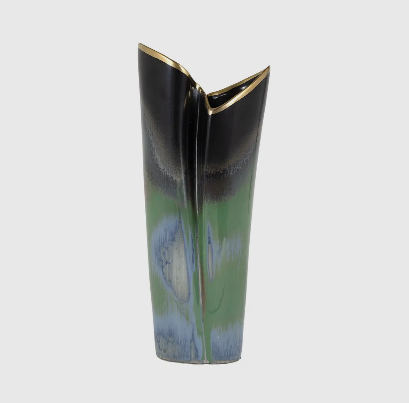 Tall ceramic vase from The Vault Creative's Ferdinand collection, featuring a sleek, modern design and neutral finish.