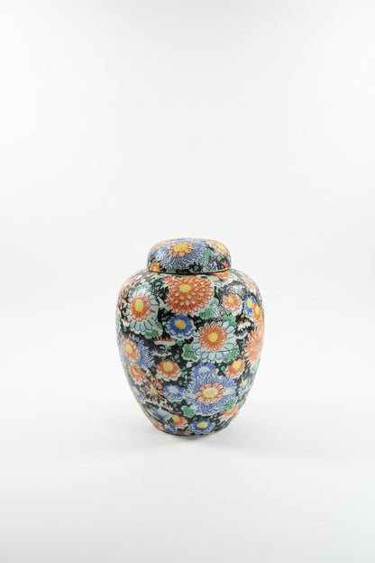 Porcelain Floral Ginger Jar