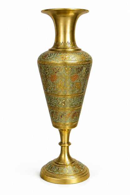 Vintage Brass Hippy Vase