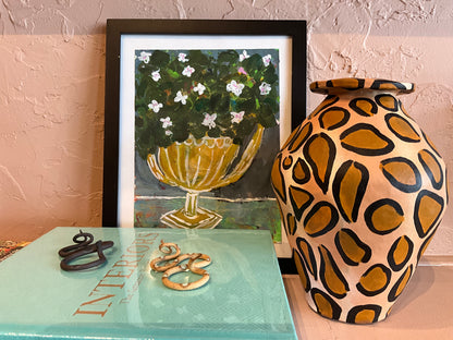 The Vault Creative Selma snake sculpture with detailed textured scales and a sleek, modern design on a neutral background.