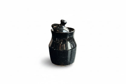 Stoneware Speckled Canister 6” Jar